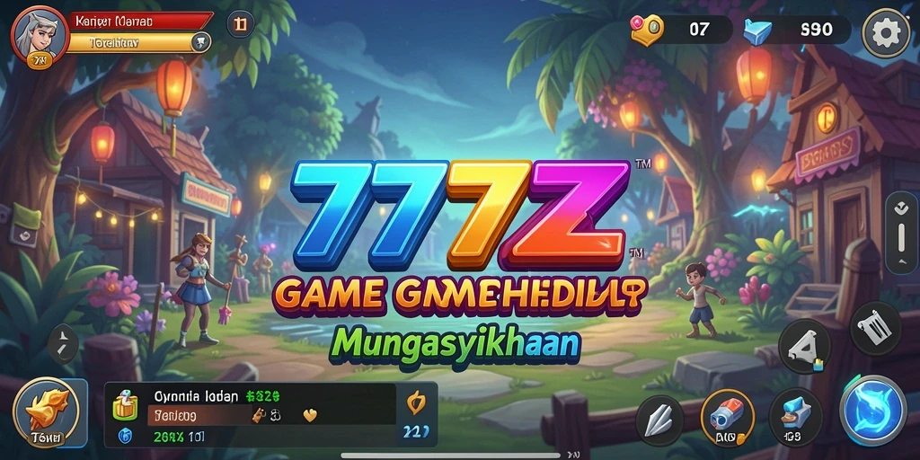 Screenshot gameplay <strong>777ZX</strong> menampilkan kemajuan yang santai dan karakter yang beragam.