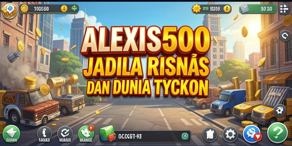 Gameplay ALEXIS500 menampilkan simulasi bisnis yang mendebarkan dan strategis.