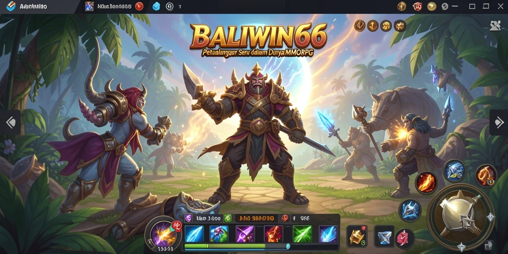 Screenshot gameplay BALIWIN66 menampilkan petualangan epik di dunia fantasi.