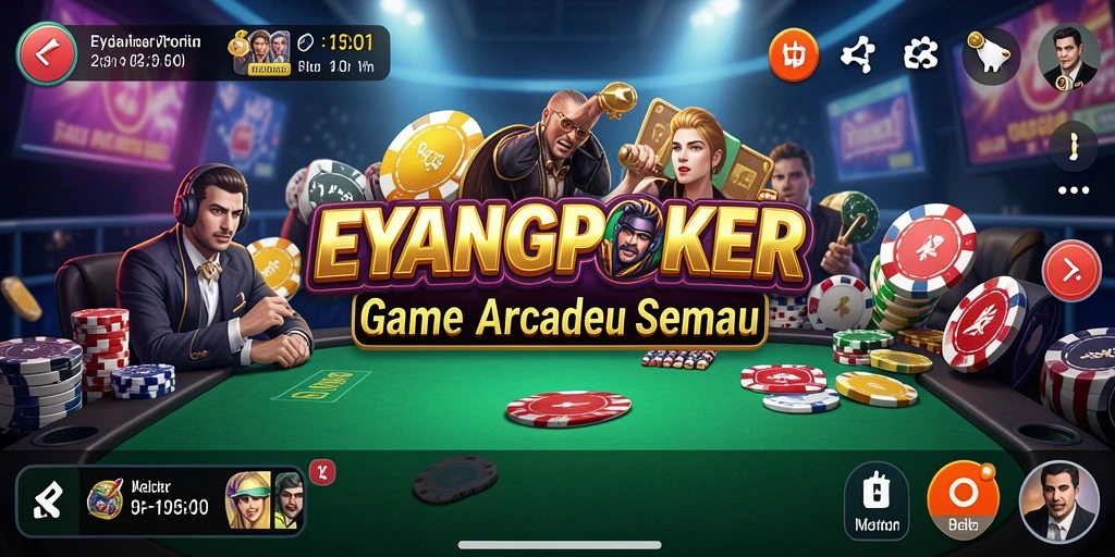 Gameplay seru EYANGPOKER penuh tantangan yang menegangkan.