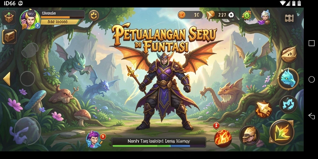 Tangkapan layar gameplay ID66 yang menampilkan aksi petualangan seru.