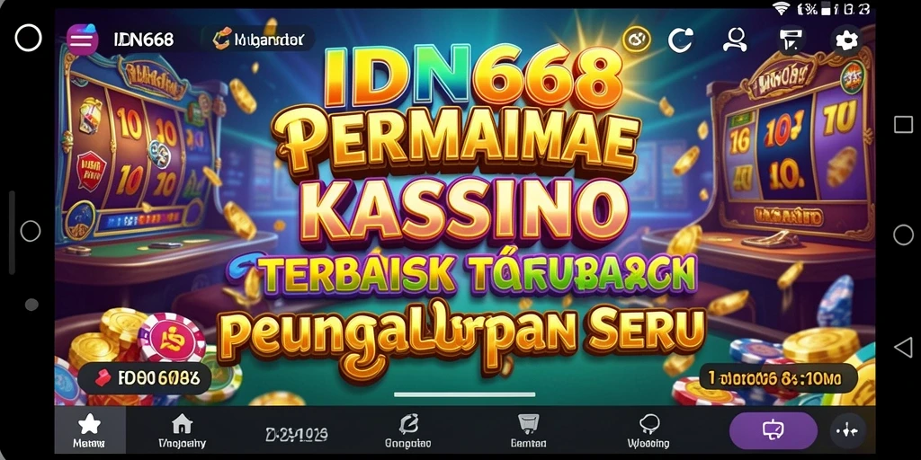 Tampilan menarik dari gameplay Kasino IDN668 yang mendebarkan.