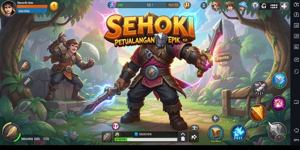 Gameplay seru dalam SEHOKI yang penuh aksi dan tantangan.